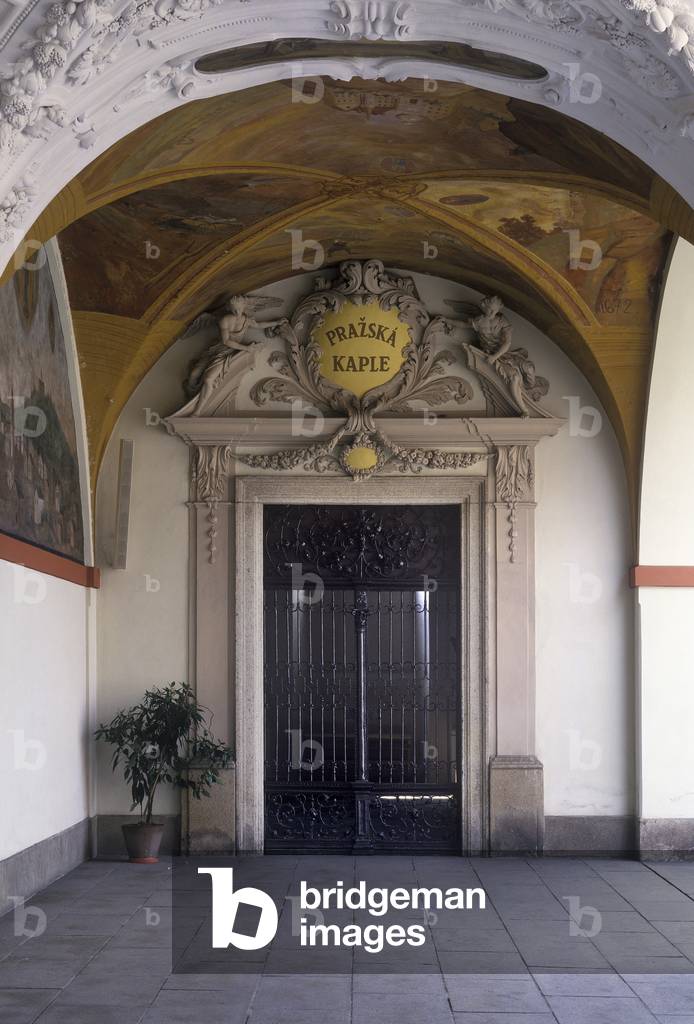 Portal of Prague Chapel at Svatá Hora, Příbram, Czech Republic (photo)