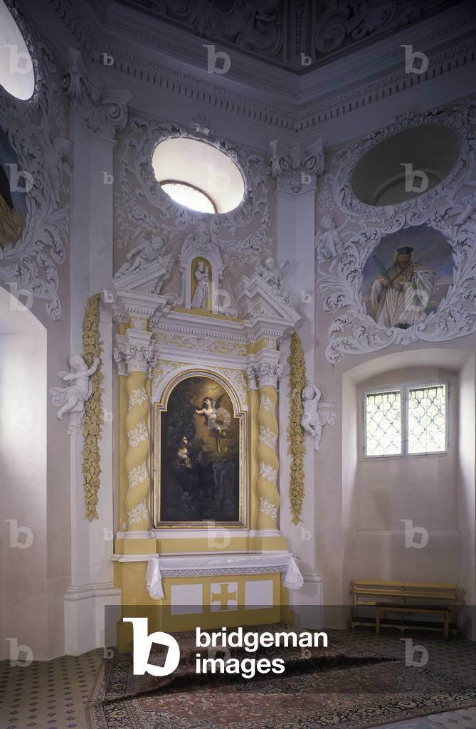 Interior of Prague Chapel at Svatá Hora (Holy Mountain), Příbram, Czech Republic (photo)