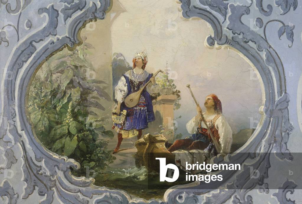 The Abduction from the Seraglio, 1850s (wall painting)