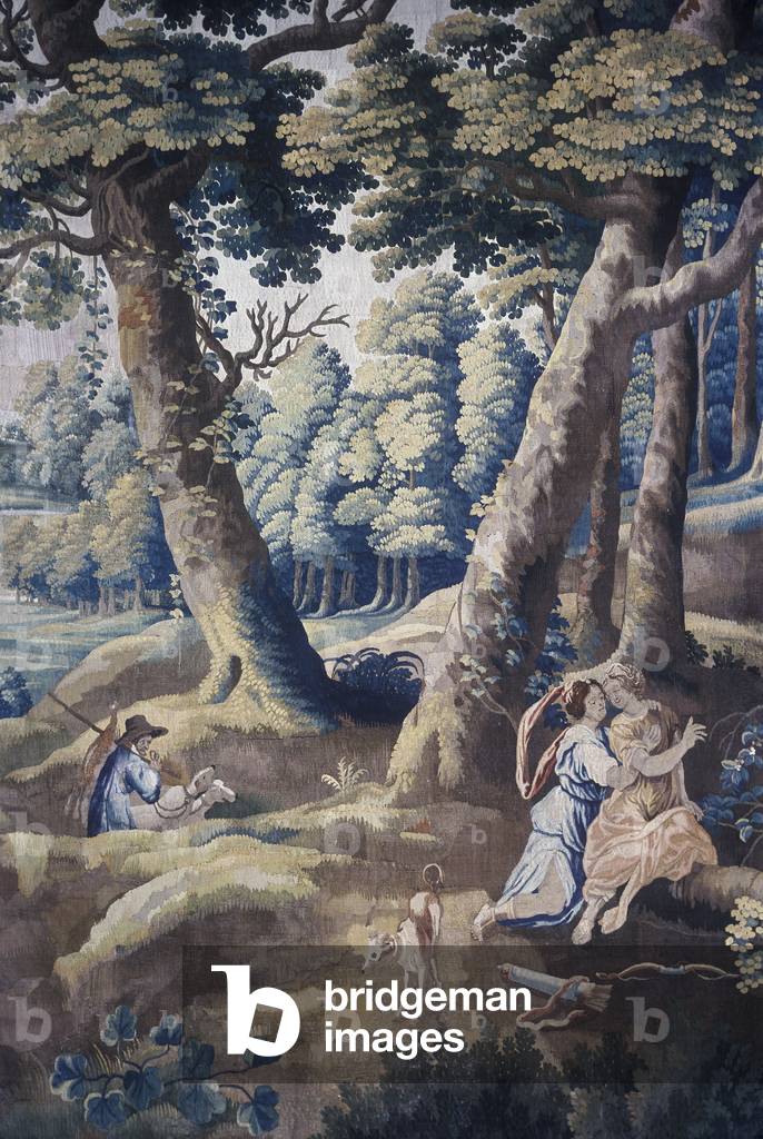 Scene from the 'Life at Country Mansion' tapestry series (textile) (see also 1275717)
