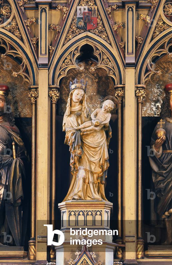 Altar with Madonna of Pilsen, Cathedral of St. Bartholomew, Pilsen, Czech Republic (photo)