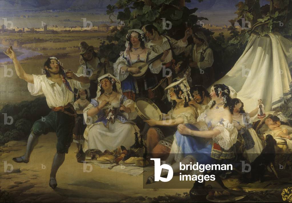 Turin, Monte Superga, 1850s (wall painting)