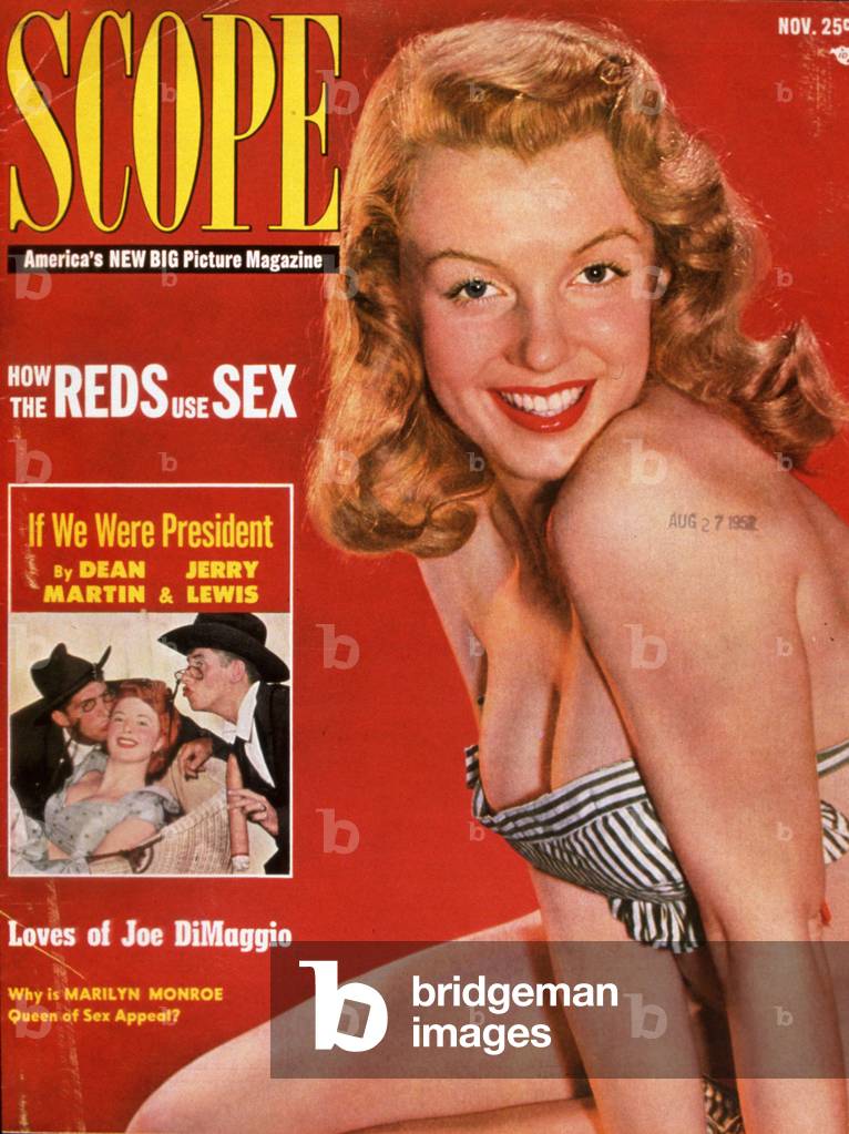 Marilyn Monroe on the cover of Scope, 1951 (print)
