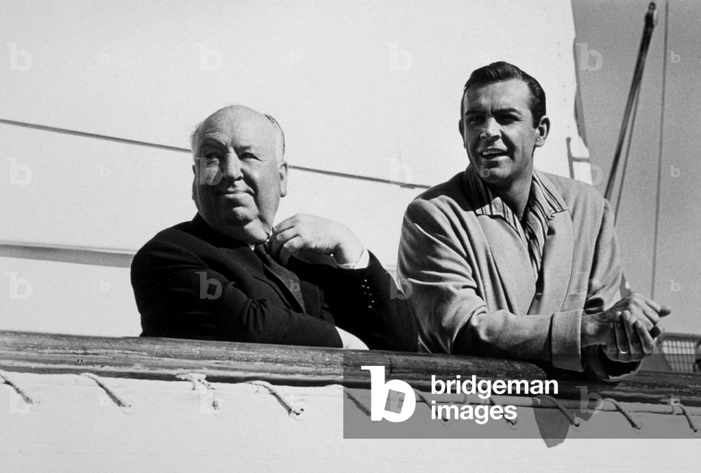 ALFRED HITCHCOCK et SEAN CONNERY