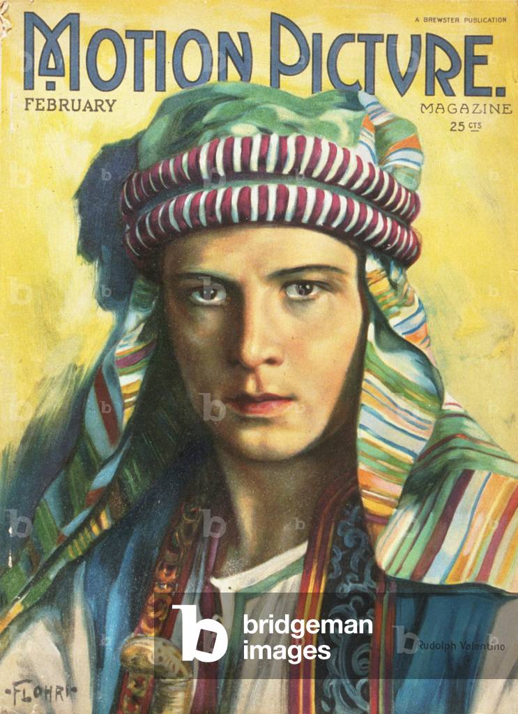 Rudolph Valentino on the cover of Motion Picture
