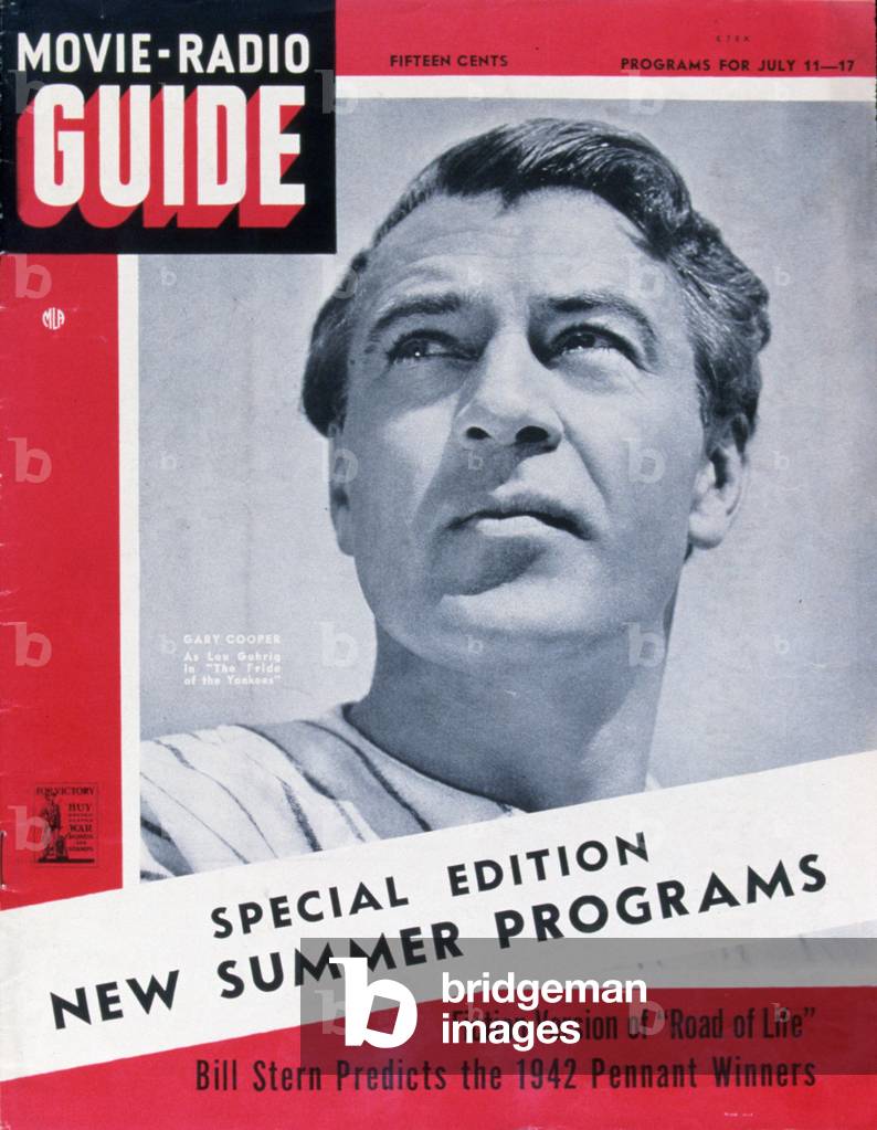 Gary Cooper on the cover of Movie-Radio Guide