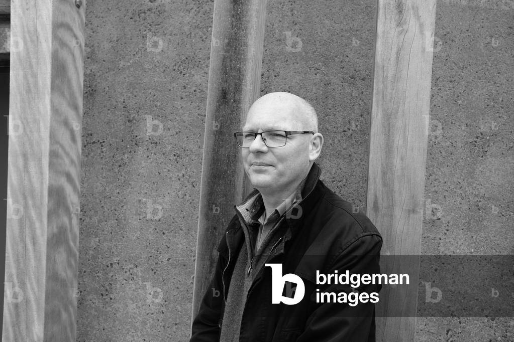 Portrait of Laurent Genefort (b/w photo, May 23, 2021)