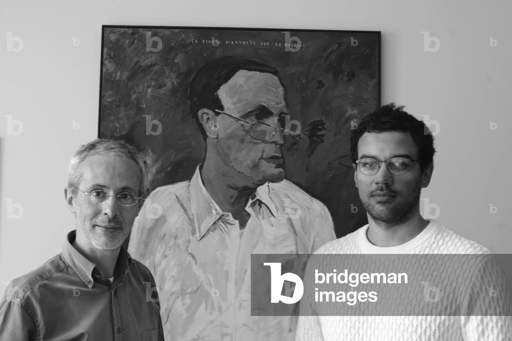 Portrait of Philippe Marin with Philippe Pradalie (b/w photo, March 19, 2019)