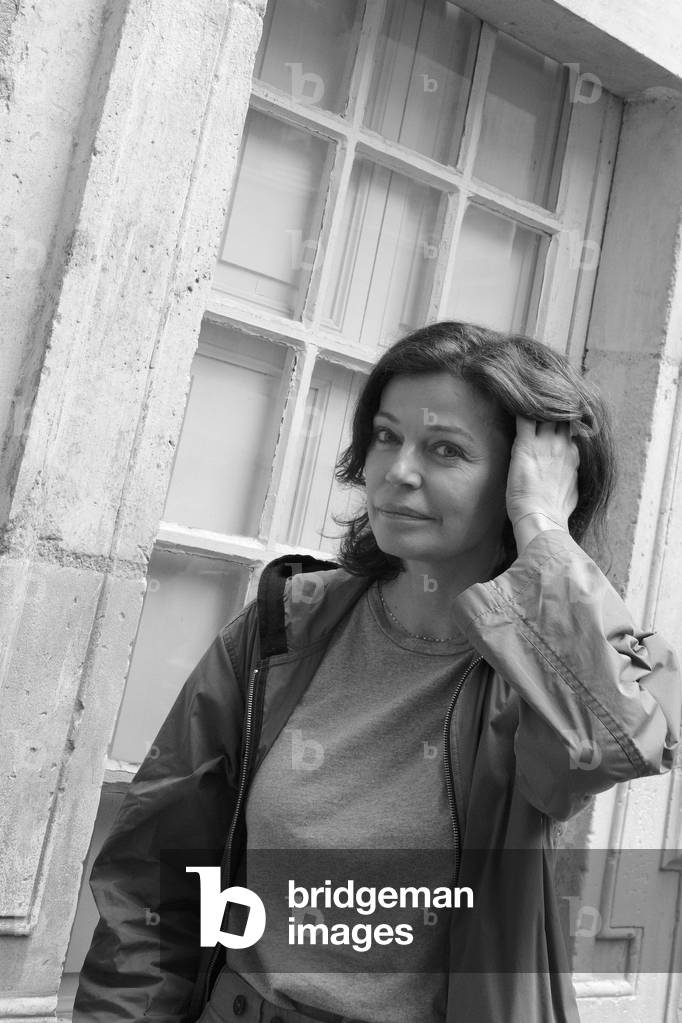 Portrait of Marianne Denicourt (b/w photo, June 26, 2021)