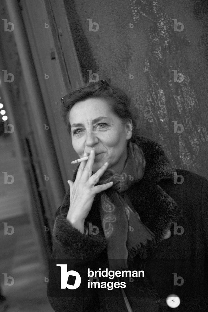 "Ritratto di Anne Serre 17/11/2017" di Sophie Bassouls, b/w