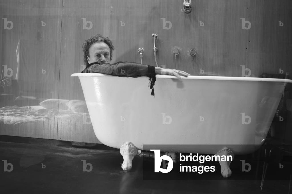 Portrait of Alberto Sorbelli (b/w photo, January 23, 2020)