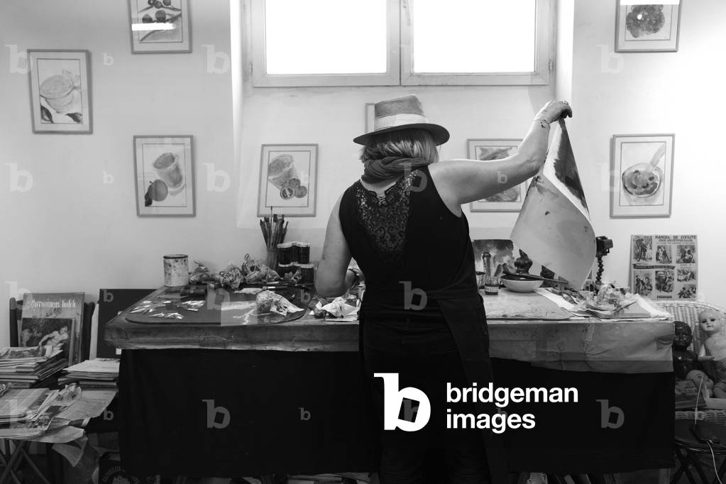 Portrait of Sophie Sainrapt, 2021 (b/w photo)