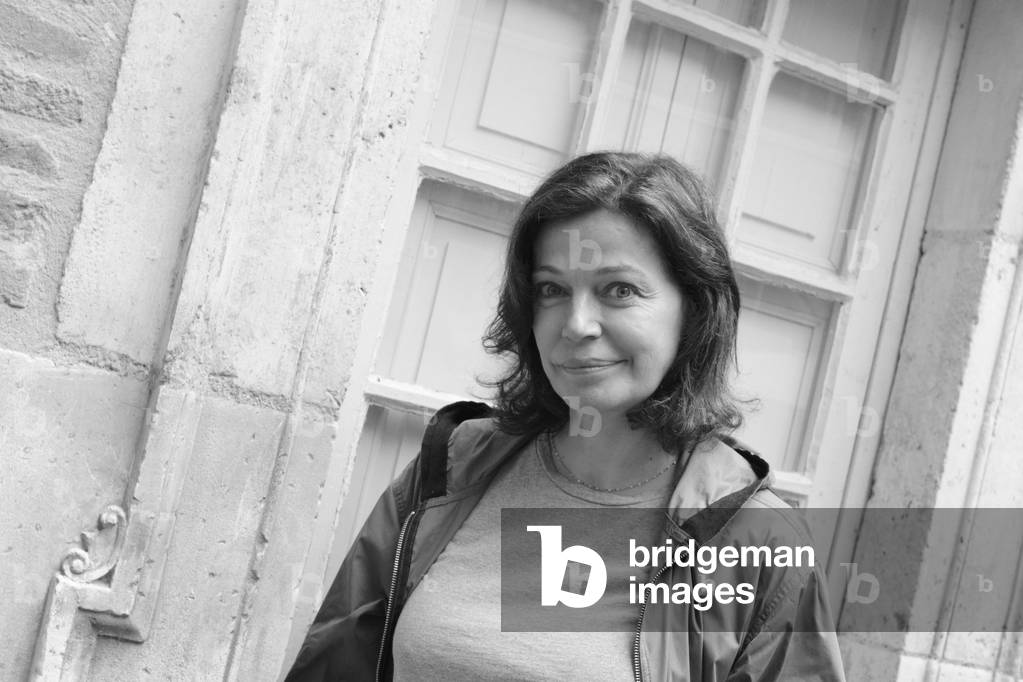 Portrait of Marianne Denicourt (b/w photo, June 26, 2021)