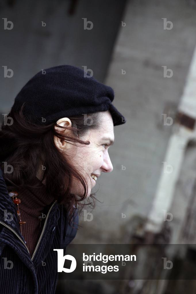 Portrait of Asli Erdogan, photos taken in Saint-Nazaire (Saint Nazaire, France) in the former German submarine base, 11/21/2009