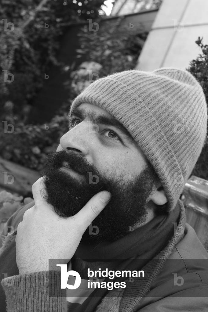 Portrait of Joseph Chedid (b/w photo, March 7, 2019)