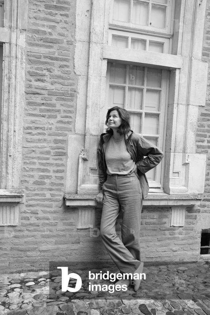 Portrait of Marianne Denicourt (b/w photo, June 26, 2021)