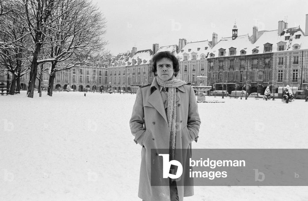 Portrait of Jean-Edern (Jean Edern) Hallier on February 13, 1978