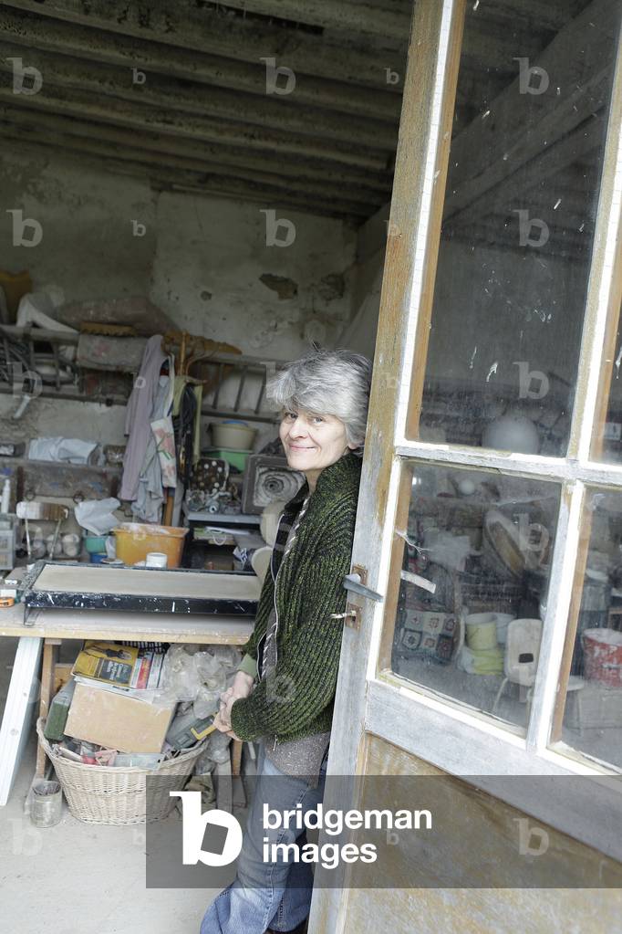 Portrait of Agnes Debizet in his workshop - 05/02/2016