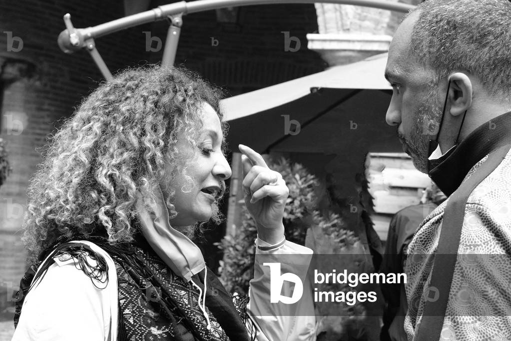 Portrait of Dalia Hassan and Serge Roue