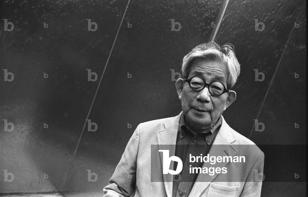 Kenzaburo Oe by Sophie Bassouls, b/w