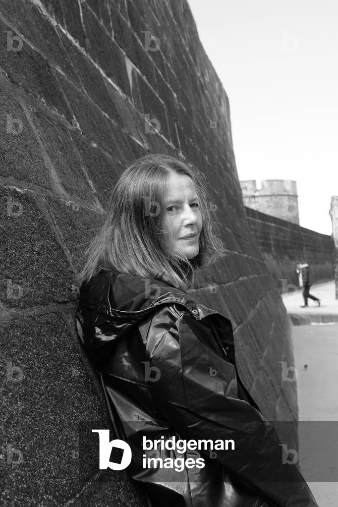 Portrait of Celine Curiol (b/w photo, May 23, 2021)