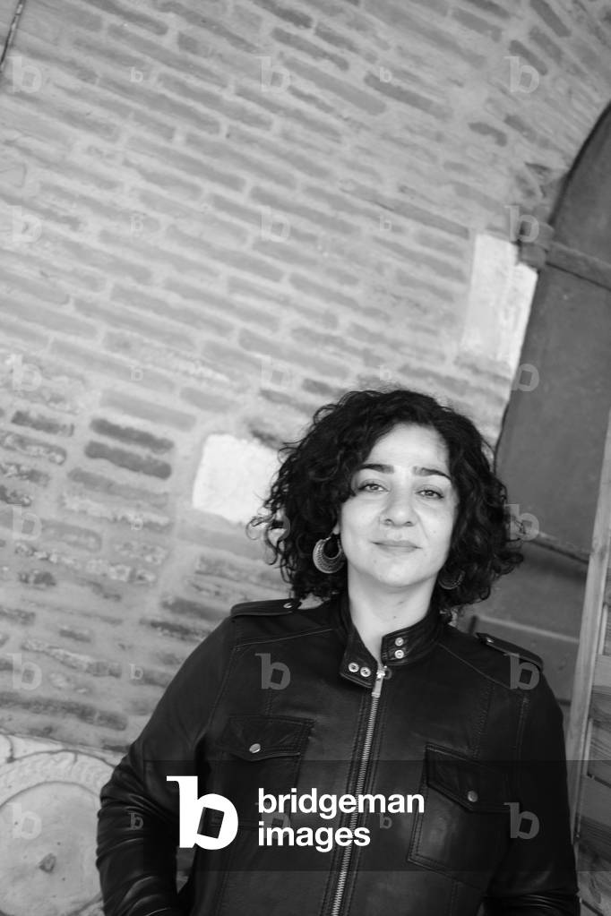 Portrait of Dima Abdallah (b/w photo, June 26, 2021)