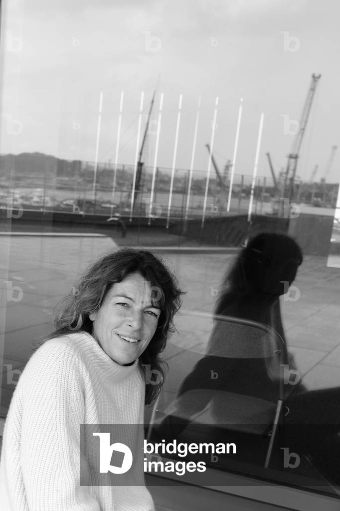 Portrait of Stephanie Coste (b/w photo, May 23, 2021)
