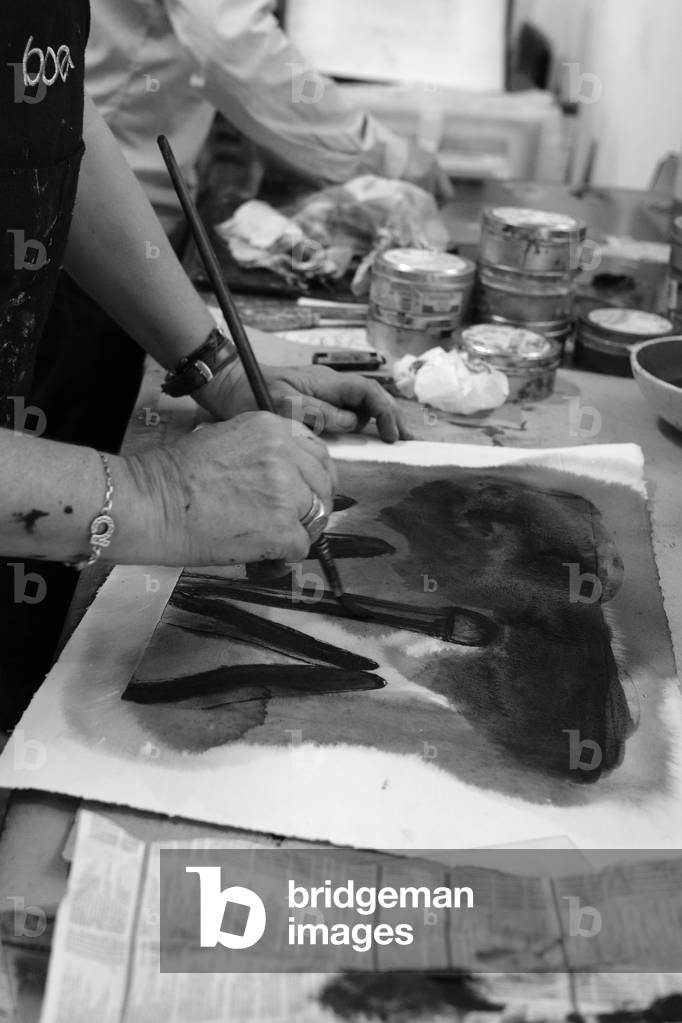 Hands of Sophie Sainrapt, 2021 (b/w photo)