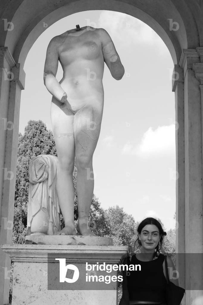 Portrait of Jeanne Vicerial (b/w photo, August 14, 2020)
