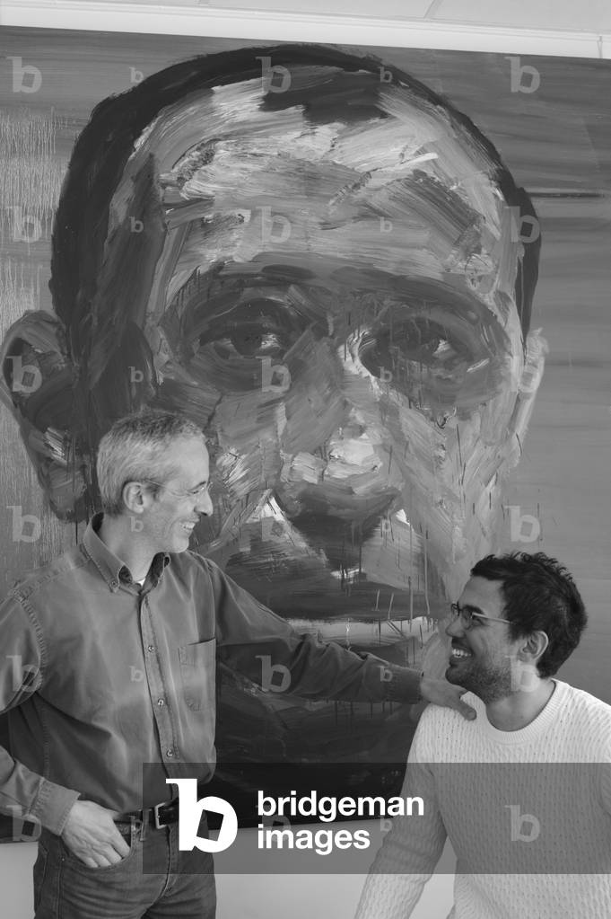 Portrait of Philippe Pradalie with Philippe Marin  (b/w photo, March 11, 2019)