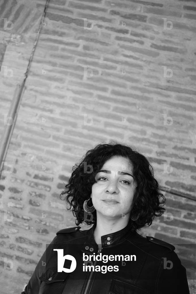 Portrait of Dima Abdallah (b/w photo, June 26, 2021)