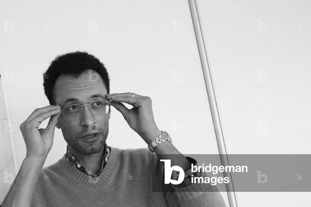 Portrait of Thomas-Chatterton Williams (b/w photo, May 23, 2021)