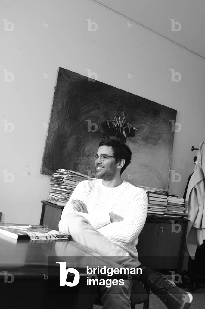 Portrait of Philippe Marin (b/w photo, March 19, 2019)