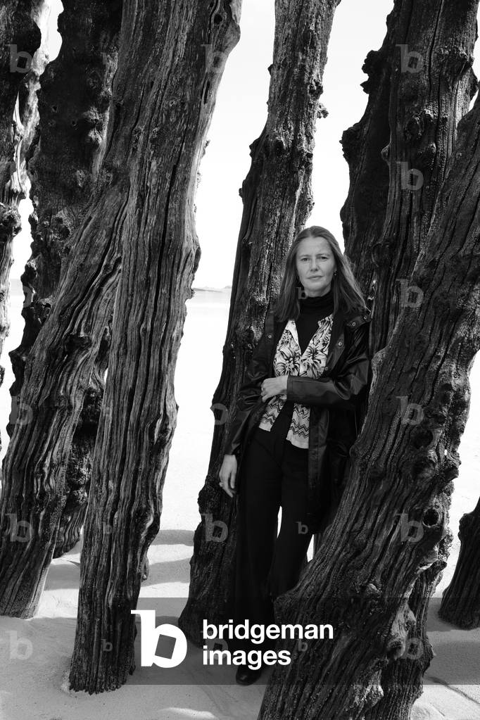 Portrait of Celine Curiol (b/w photo, May 23, 2021)