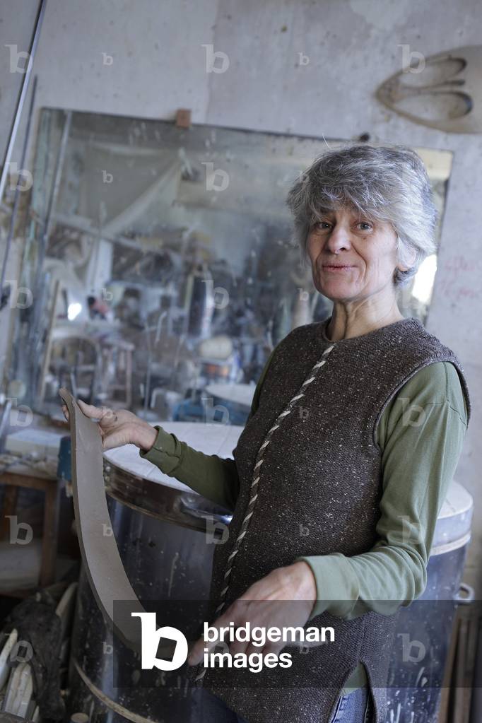 Portrait of Agnes Debizet in his workshop - 05/02/2016