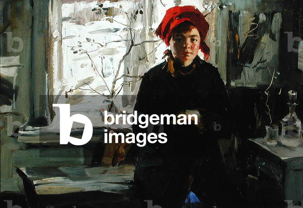 Yokna dalla finestra, 1960 (olio su tavola)