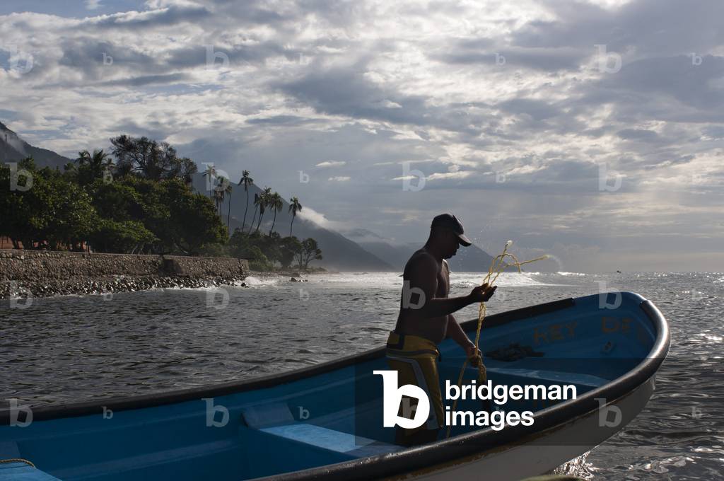 Boats in Choroni beach in Falcon state in Venezuela - Henri Pittier National Park, in Venezuela (photo)