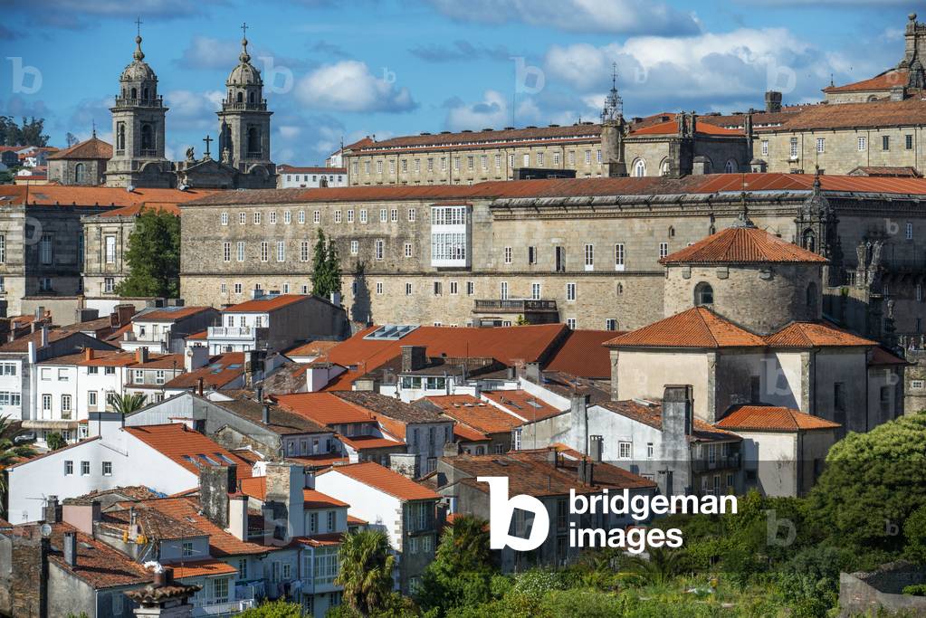 Old town and Cathedral of Santiago de Compostela , NORTH OF SPAIN, 2021 (photo)