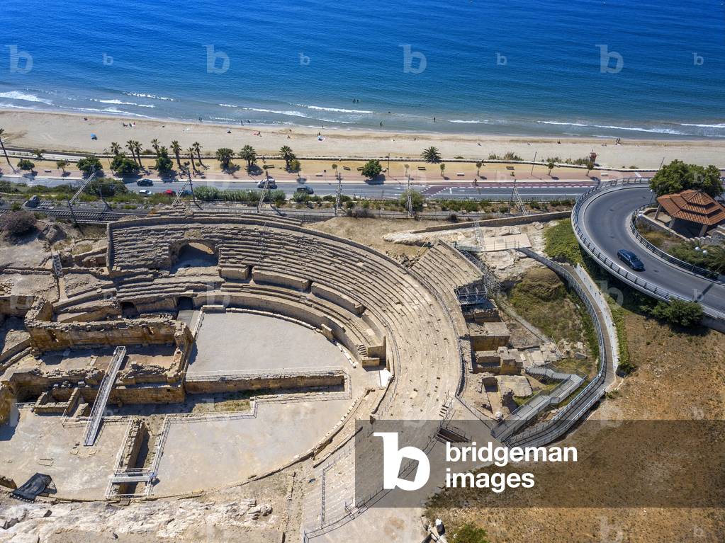 Aerial view of Roman amphitheatre, TARRAGONA, 2021 (photo)