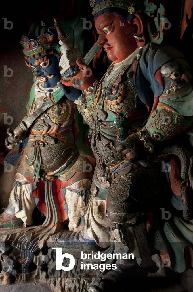 Tibetan deities inside Pelkhor Chode Temple Complex, Gyantse, Tibet, China (photo)