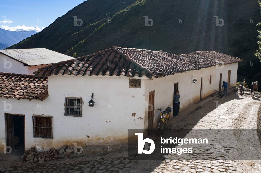 Los Nevados village in andean cordillera Merida state Venezuela (photo)