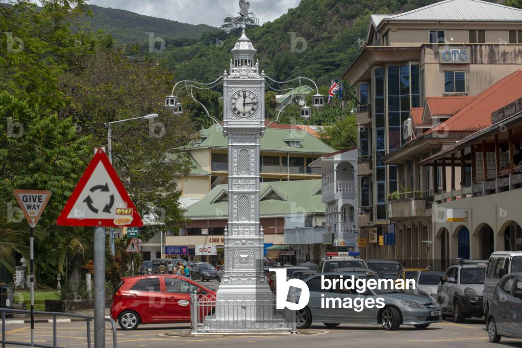 Clock tower, Victoria, Island of Mahe, Seychelles, Indian Ocean, Africa (photo)