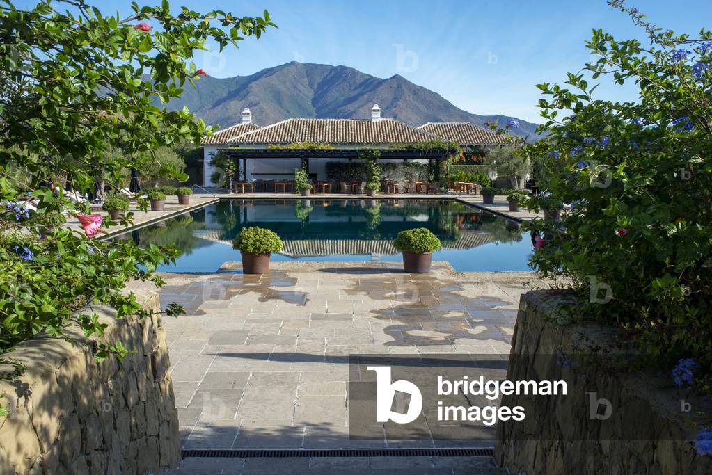 Pool of Finca Cortesin hotel in Malaga, Costa del Sol, Andalusia, Spain (photo)