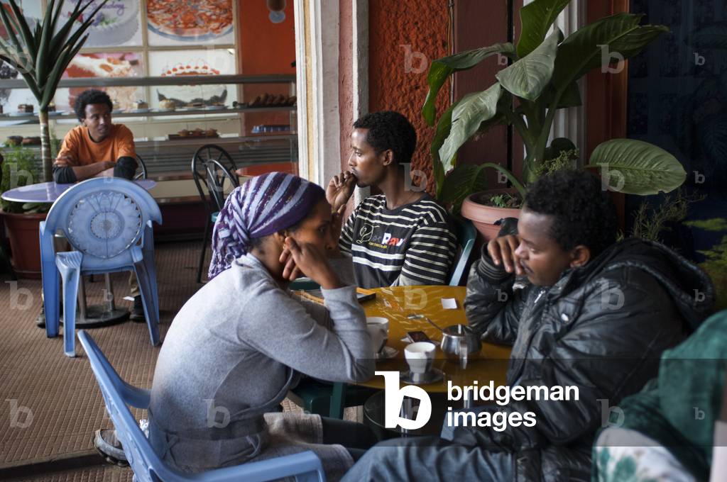 Friendship City Center Bars and restaurants lifestyle in the city center. Cunningham Street, Piazza, Addis Ababa, Ethiopia (photo)
