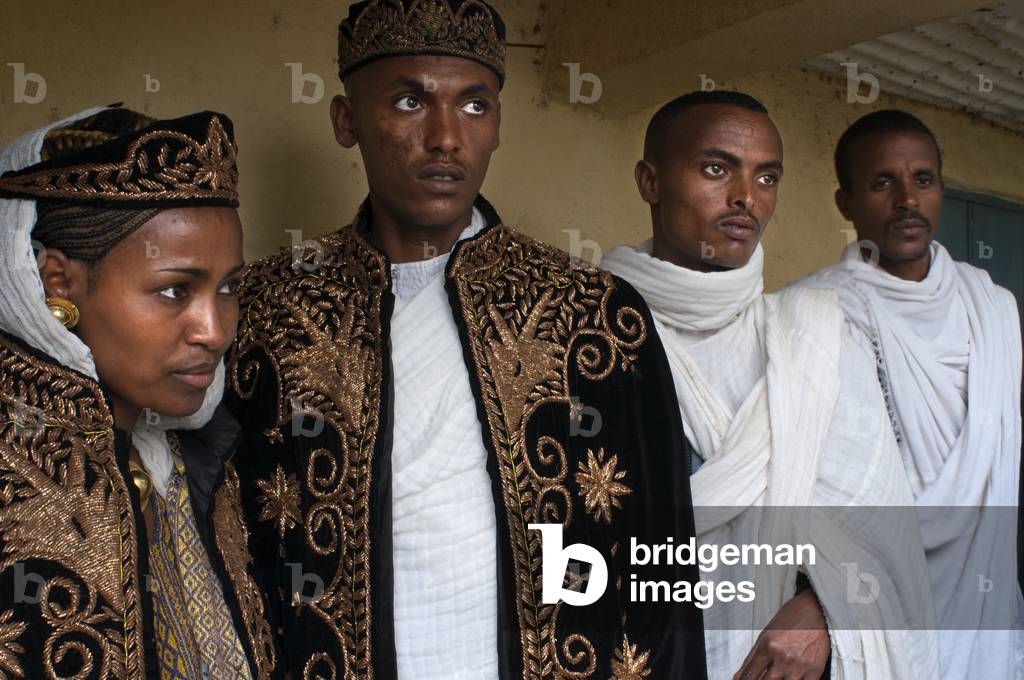 Wedding in St Mary of Zion church, Aksum, Ethiopia (photo)