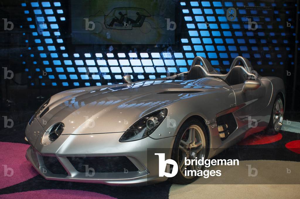 Berlin Mercedes mclaren car in Berlin the Mercedes Benz motor car showroom, Outlet selling luxury cars and 