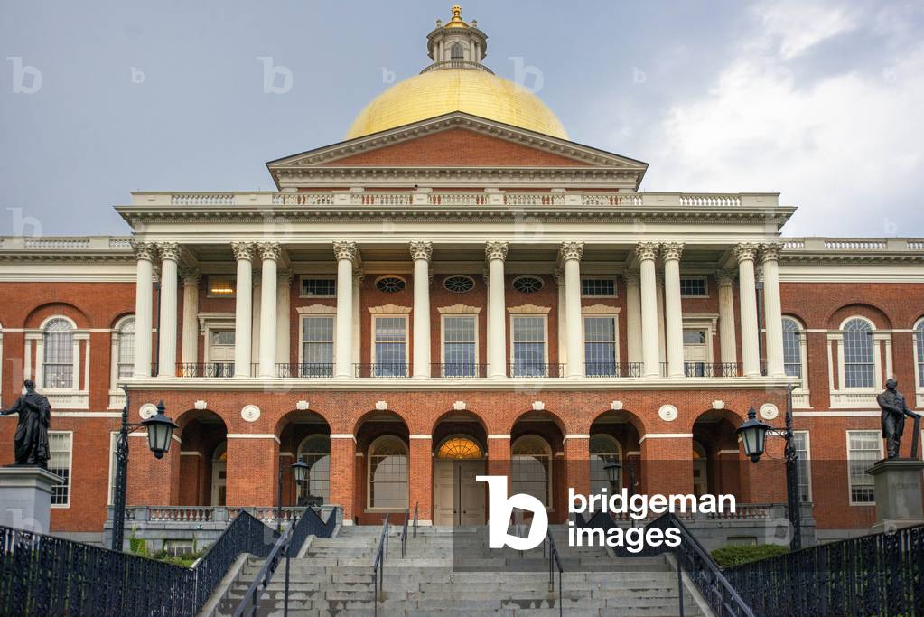 Massachusetts State House the seat of Government, Boston, USA 2021 (photo)