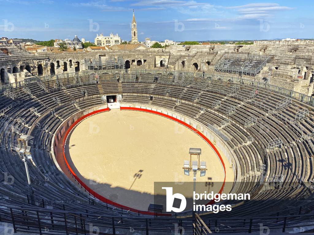Inside The Roman amphitheatre, NIMES, 2021 (photo)