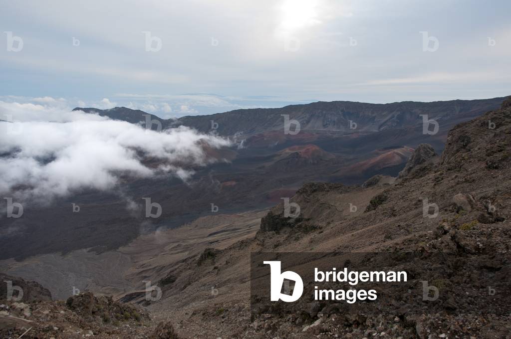 Cinder cones in the Haleakala National Park, Maui, Hawaii (photo)