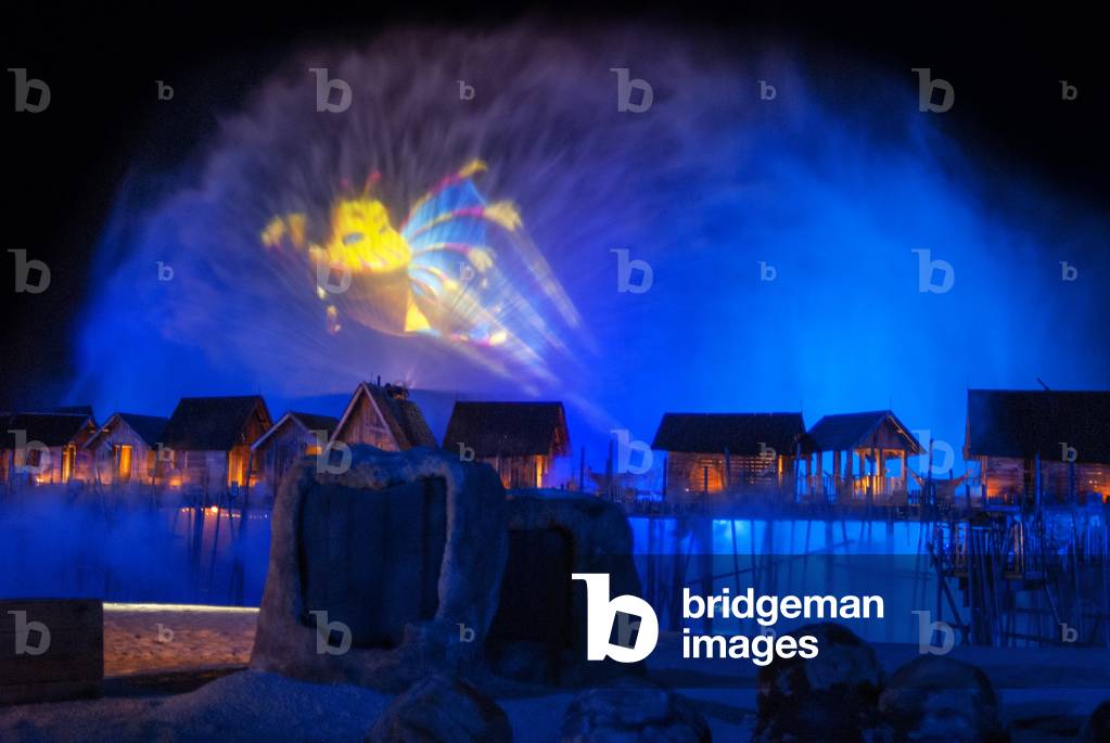 Sentosa show Singapore, Wings of Time, spectacular light show about friendship and courage is staged nightly, Singapore (photo)